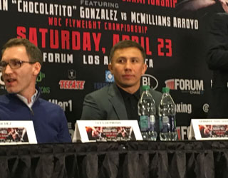 (写真:ビッグファイトを望み続ける34歳のゴロフキンは近い将来に大舞台に立つのか)