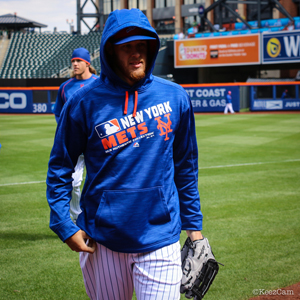 （写真：エース候補の一人ウィーラーは、現地４月７日のマーリンズ戦で復帰登板を飾る　Photo By Gemini Keez）