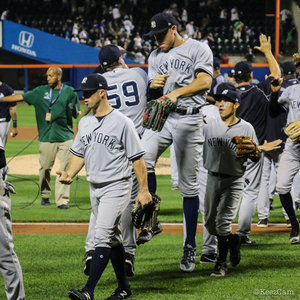 （写真：やや停滞気味のヤンキース。プレーオフ進出を果たせるか　Photo By Gemini Keez）