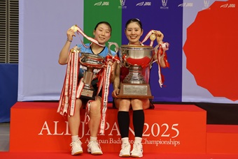 志田＆五十嵐の五輪メダリストペア、結成４カ月で日本一　〜全日本総合バドミントン選手権大会〜